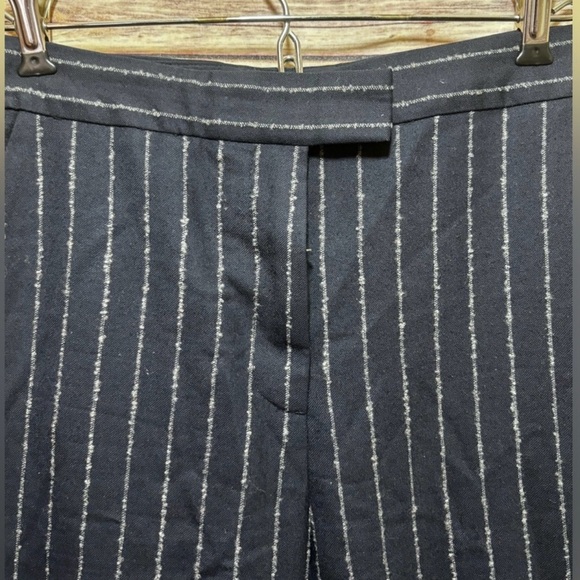 COS Navy Blue Pinstripe Trousers Size 4 NWOT - Picture 3 of 9
